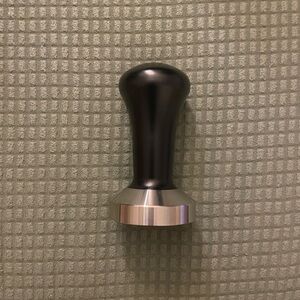 Luxhaus 51mm Black and Silver Coffee Tamper